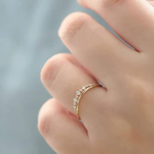 happyzzzsu - Wholesale Multi-Stone Ring - 925 Sterling Silver Crown Ring