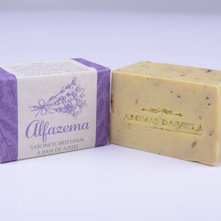 Sabonete Tradicional Alfazema - Natural, Azeite, 100g por atacado de Aromas da Villa Portugal