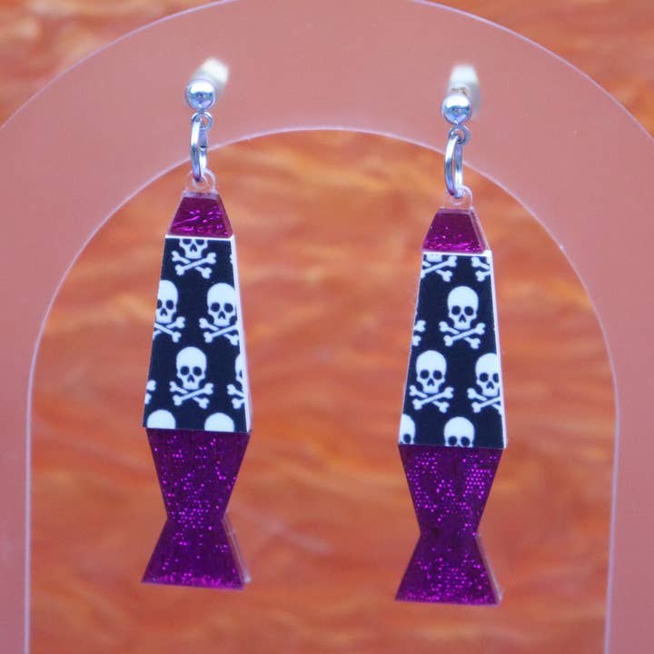 Lava Lamp Earrings for wholesale by Sunshine Studio