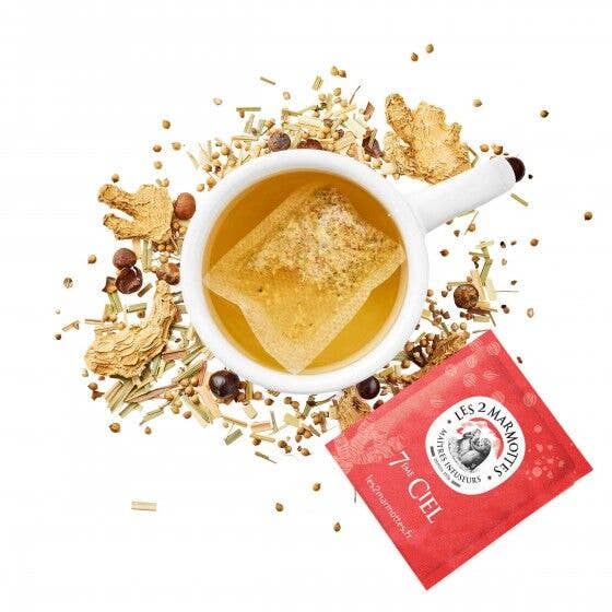Les 2 Marmottes - Wholesale Health/Detox Tea - Organic ginger and pepper infusion: ginger herbal tea infusion5
