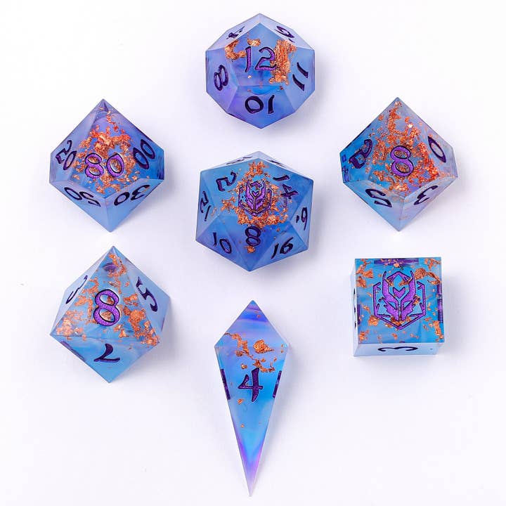Résine Captured Magic Sharp Edge - Soirée enchantée pour la vente par Hymgho Premium Dice