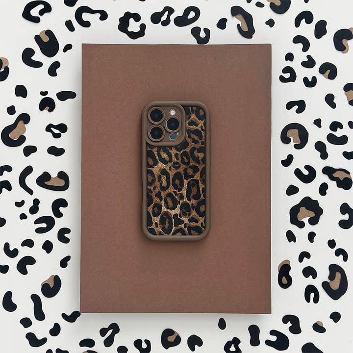 Coconut Lane - Wholesale Phone Case - Women's - Mocha Leopard Phone Case1