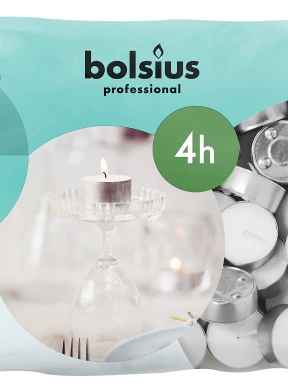 Horeca Tealights 4U Bag 200 White for wholesale by Sfeerpunt