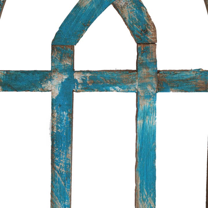 My Amigos Imports - Wholesale Wall Accent - Cathedral Wall Wood Windows-Set 3-WH-Wall Decor-Turquoise