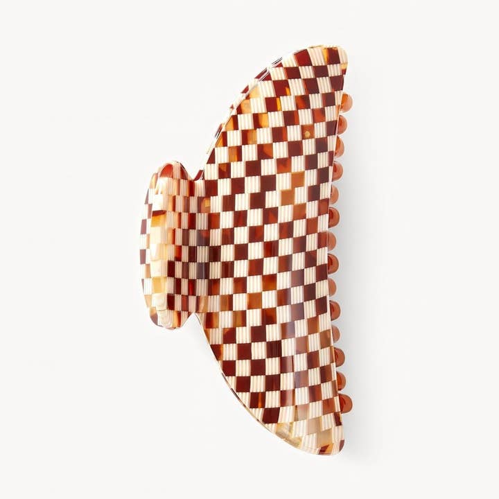 MACHETE - Wholesale Hair Clip - Women's - Midi Heirloom Claw in Tortoise Checker0