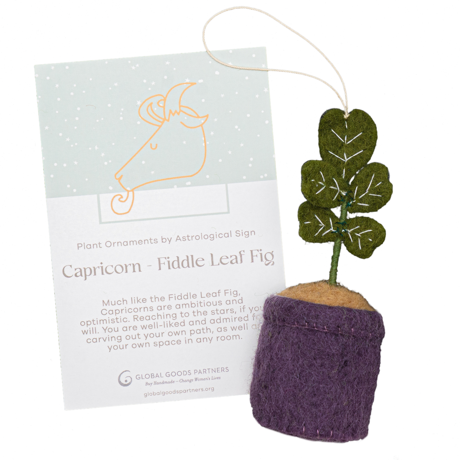 Global Goods Partners - Vente Objets de décoration - Signes astrologiques ornement végétal avec carte0