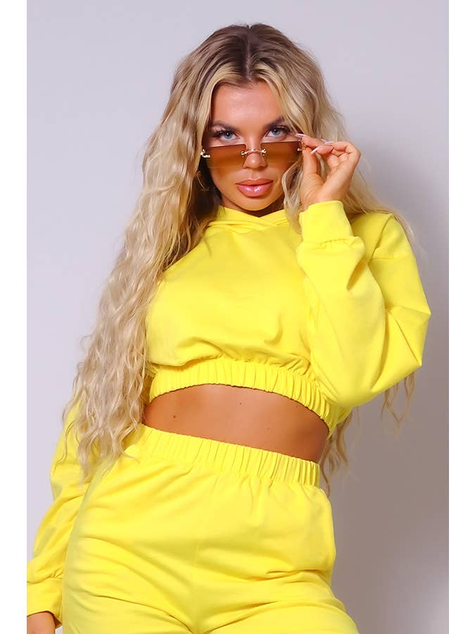 CEFIAN FASHION - Wholesale Hoodie - Women's - LAILA CROPPED FRENCH TERRY HOODIE4