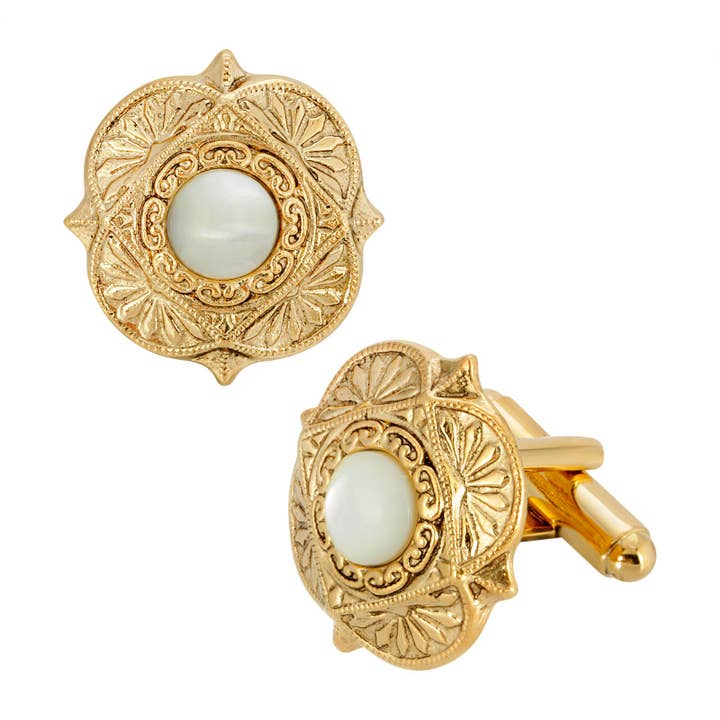 1928 Jewelry - Wholesale Cufflinks - 1928 Jewelry Art Deco Style Semi Precious Cufflinks1