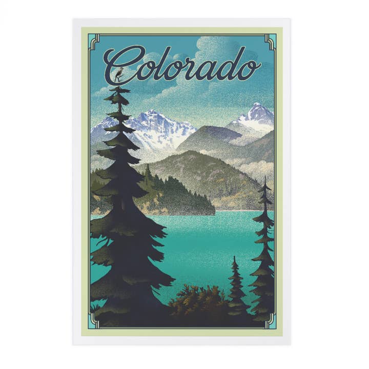 CARTES POSTALES PREMIUM Colorado, Lithographie pour la vente par Lantern Press