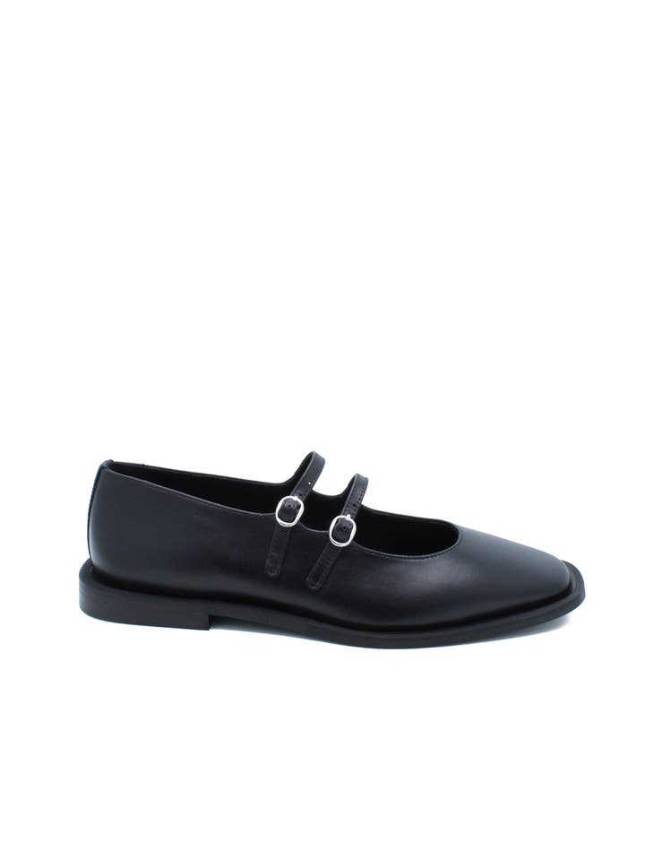 JJ HEITOR SHOES - Wholesale Flats - Women's - SEUL BLACK BALLET FLATS1