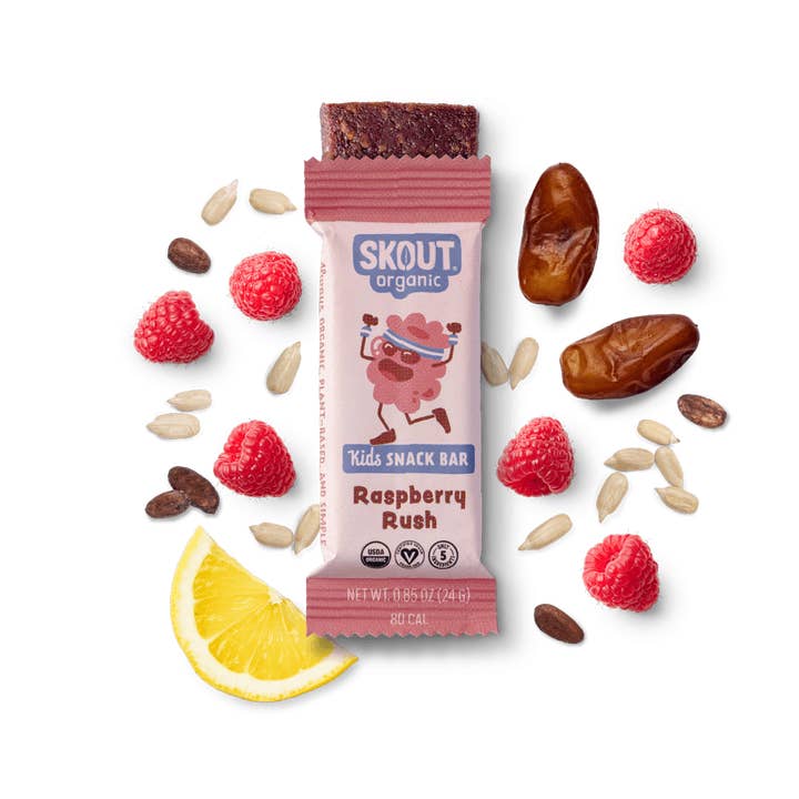Skout Organic - Wholesale Snack Bar - Skout Organic Raspberry Rush Kids Snack Bar | Nut-Free