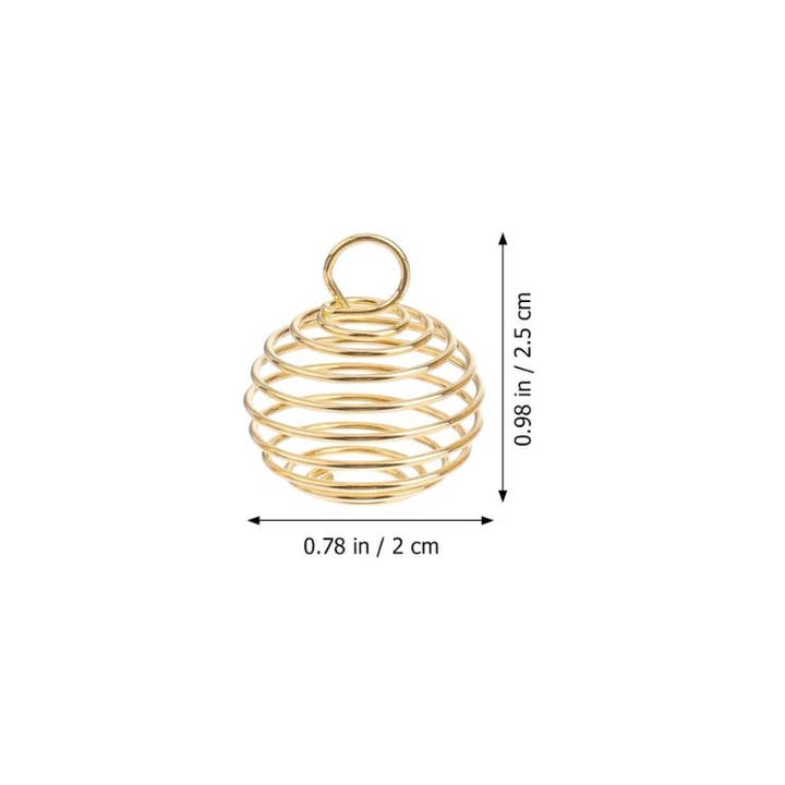 Down To Earth - Wholesale Spiritual Stone/Crystal - Crystal Spiral Cage Holder2