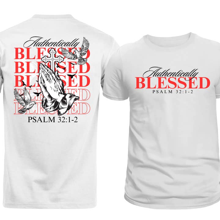 Authentically Blessed Tee for wholesale by Sarah & Shug