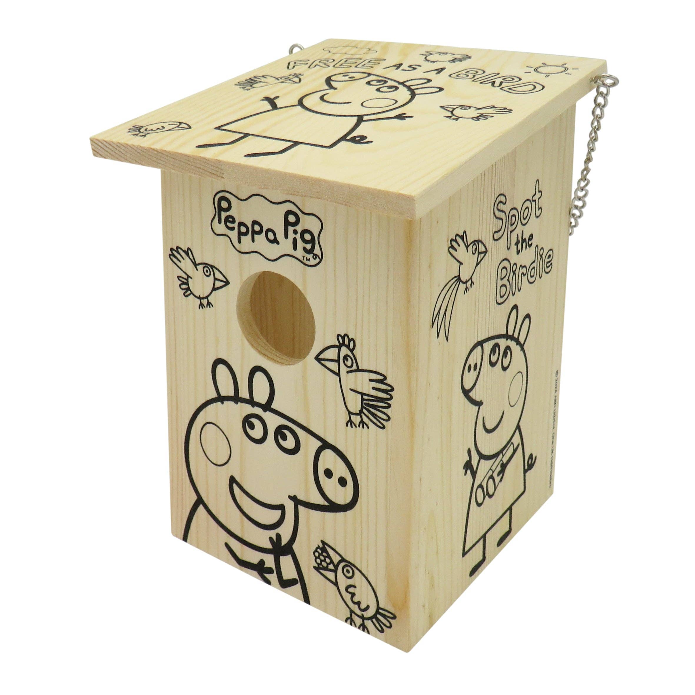 Robert Frederick Ltd - Vente Nichoir - Peppa Pig Peignez votre propre oiseau de nidification3