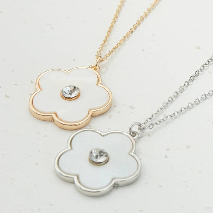 Floral Charm Layered Necklace for wholesale by Frem