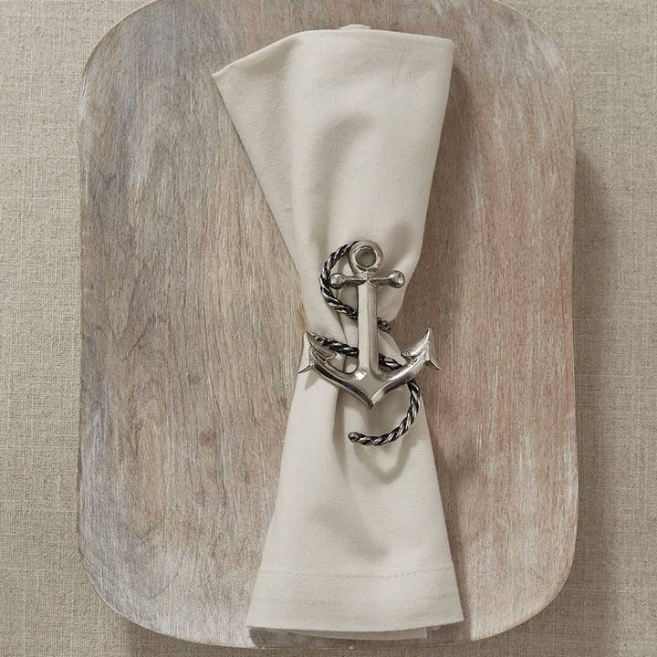 Split P - Wholesale Napkin Ring - Anchor & Rope Napkin Ring