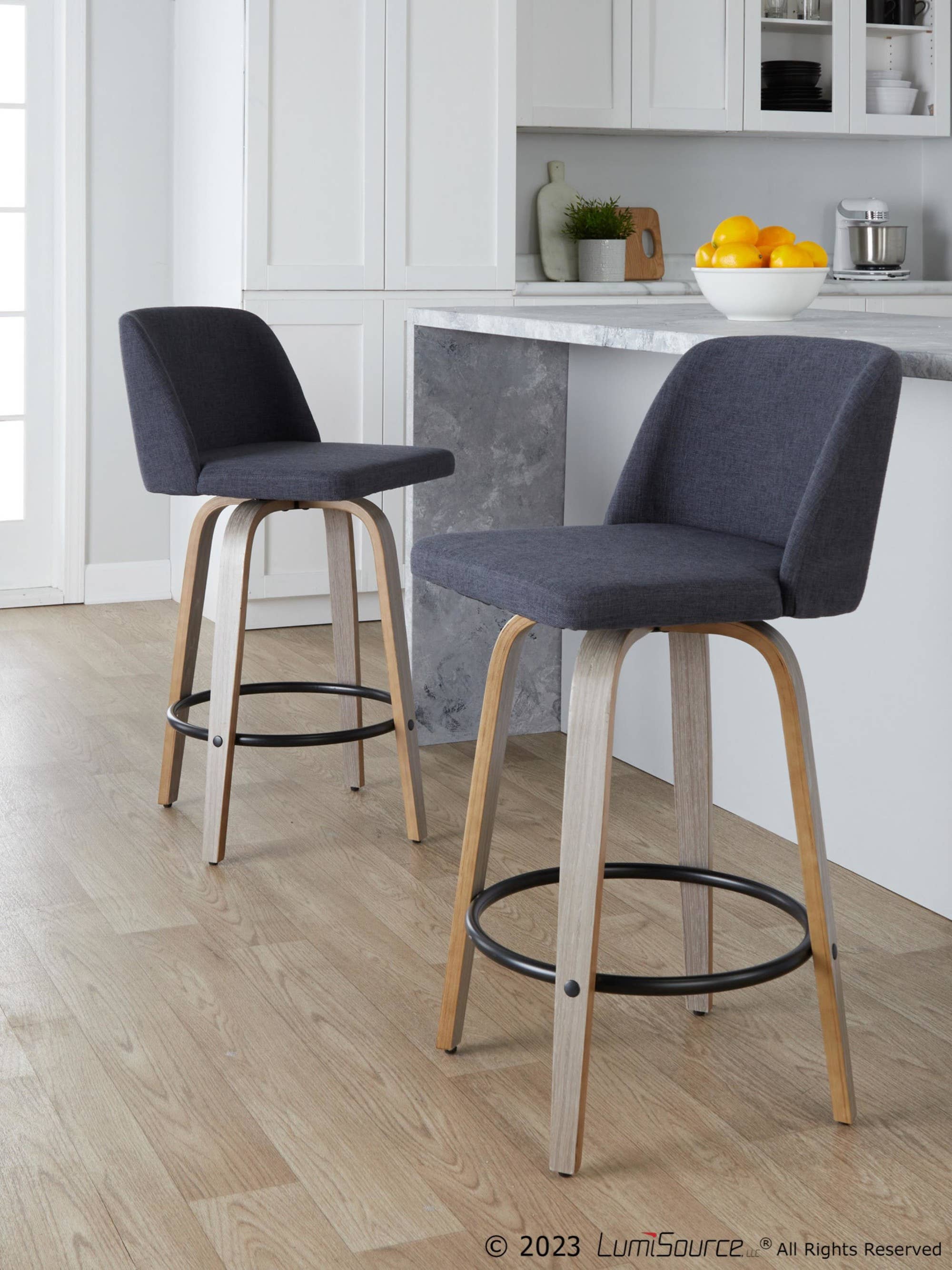 LumiSource and Grandview Gallery - Wholesale Stool - Toriano 26" Fixed Height Counter Stool Q - Set of 222