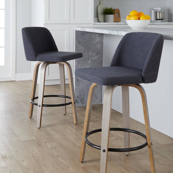 LumiSource and Grandview Gallery - Wholesale Stool - Toriano 26" Fixed Height Counter Stool Q - Set of 222