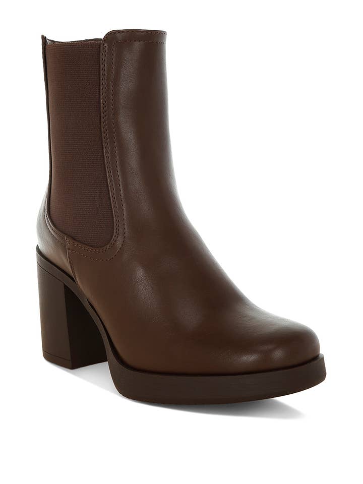 Rag Company - Wholesale Chelsea Boots - Women's - Scuala Faux Leather Chelsea Boots