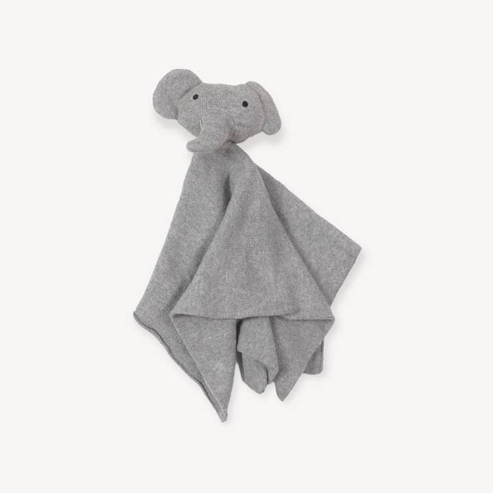 Viverano Organics - Vendita all'ingrosso Copertina doudou - Neonati - Elephant - Coperta di sicurezza biologica Baby Lovey, tessuto per coccole