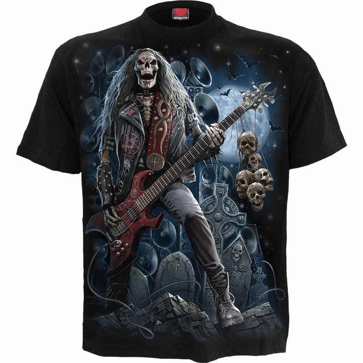GRIM ROCKER - T-Shirt Black for wholesale by Spiral