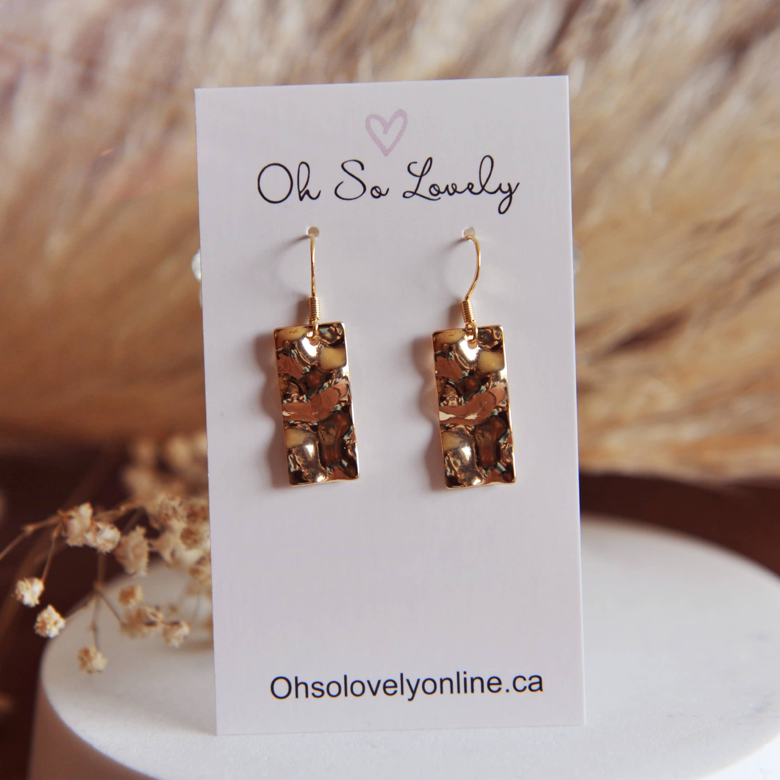 Oh So Lovely – wholesale Dangle earrings – Kinsley Modern Hammered Earrings4