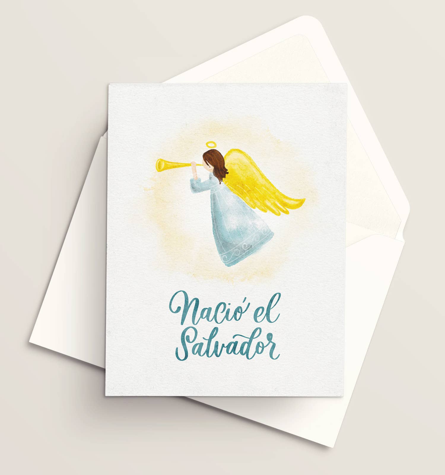 Vivi Furlong - Wholesale Christmas Card - Watercolor Angel's announcement Christmas greeting card | Christian greeting card | Hand-made greeting card | Holiday greeting card | Christmas cards | Christmas 2025 | Faith-based 2