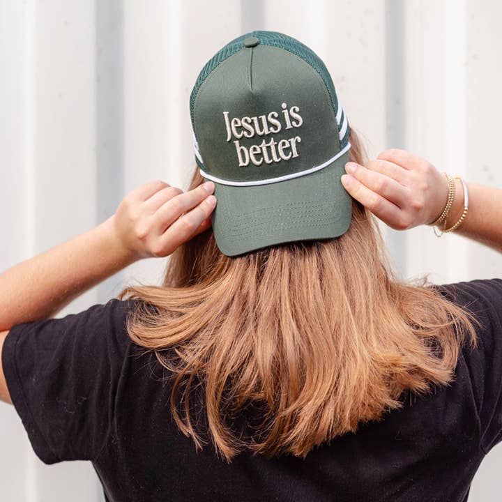 Jenessa Wait - Wholesale Trucker Hat - Women's - Hat: Jesus is Better2