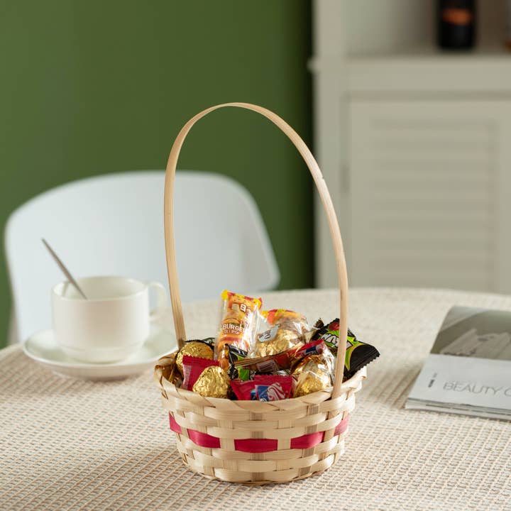 Quickway Imports – wholesale Matpresentkorg – Multifunktionell korg med handtag - perfekt som presentkorg