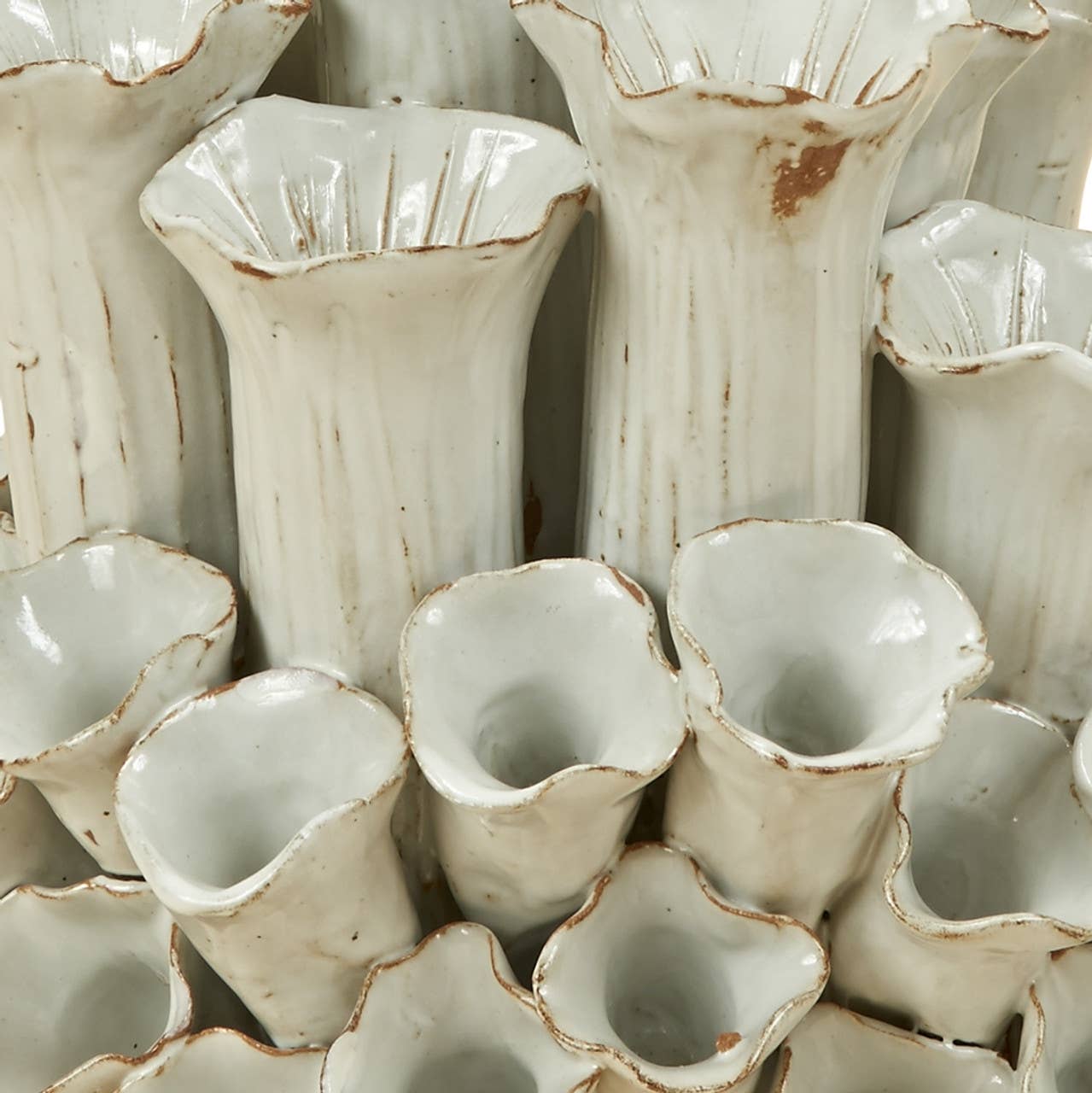 Continental Home – Vaso por atacado – Vaso Branco Sea Flowers V1131