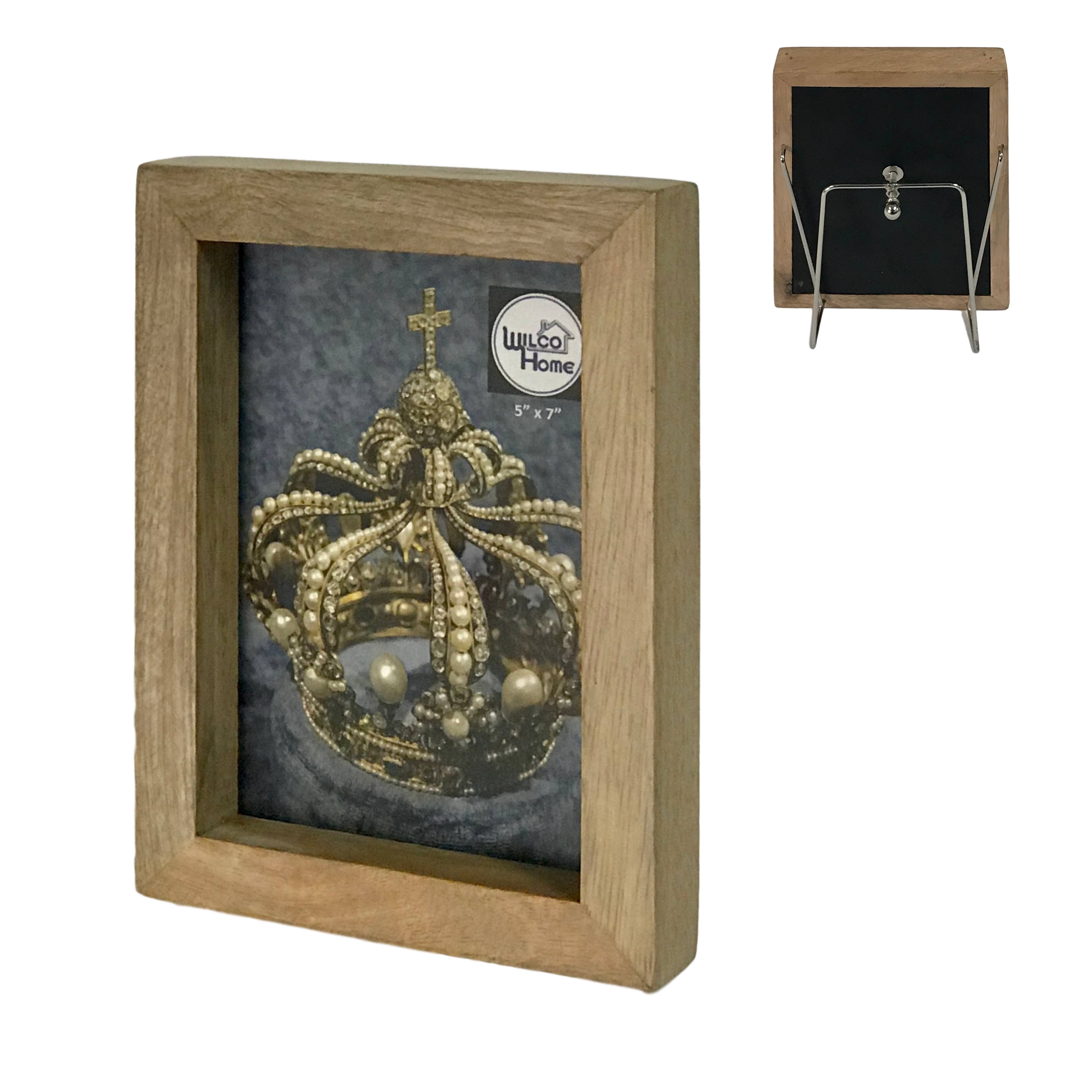 Wilco Home - Wholesale Picture Frame - Wood Transversal Photo Tension Frame 5x7"3