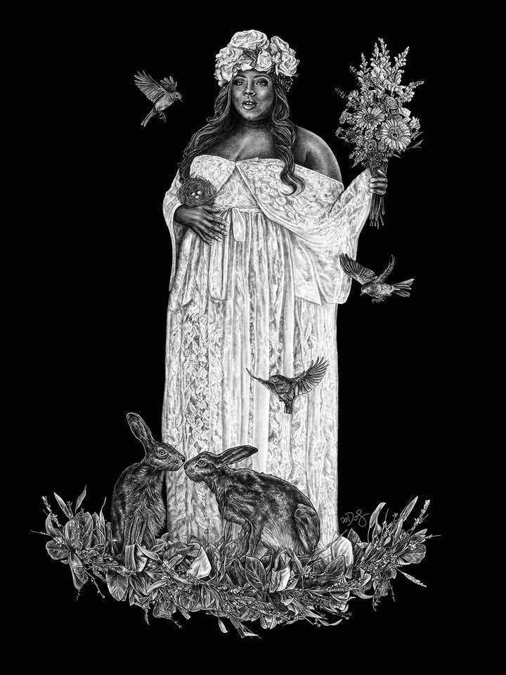 Ostara 8x10 Print for wholesale by Death of Seasons