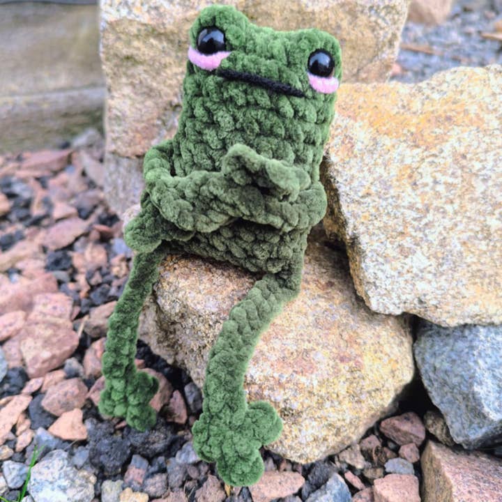 Briars Crochet Crafts - Wholesale Stuffed/Plush Toy - Kids & Baby - Crochet leggy froggy plushie 2