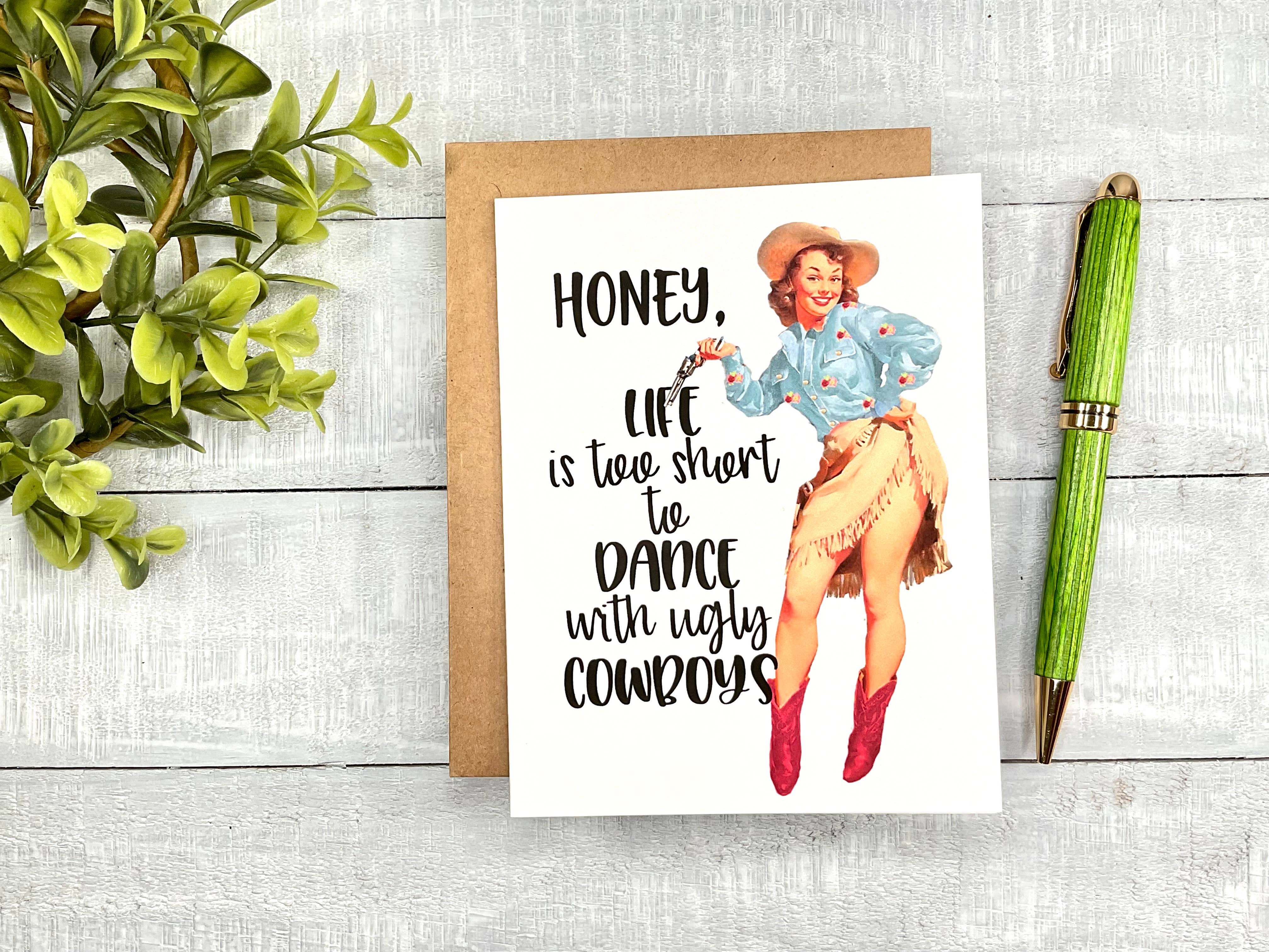 by Emily Young - Venta al por mayor Tarjetas de felicitación - Vaqueros feos