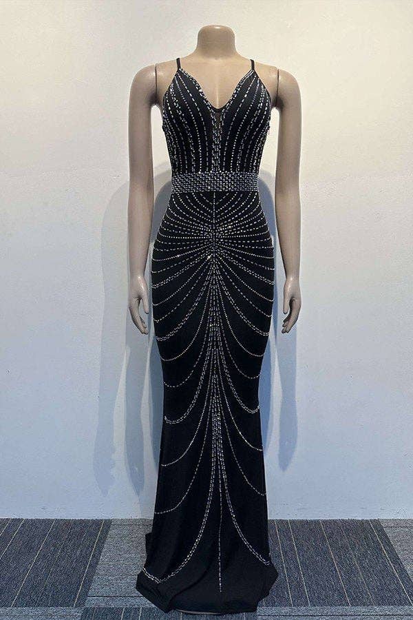 Aria Romance – Vestido - Mulher por atacado – Vestido Maxi com Suspensórios e Decote em V Cruzado1