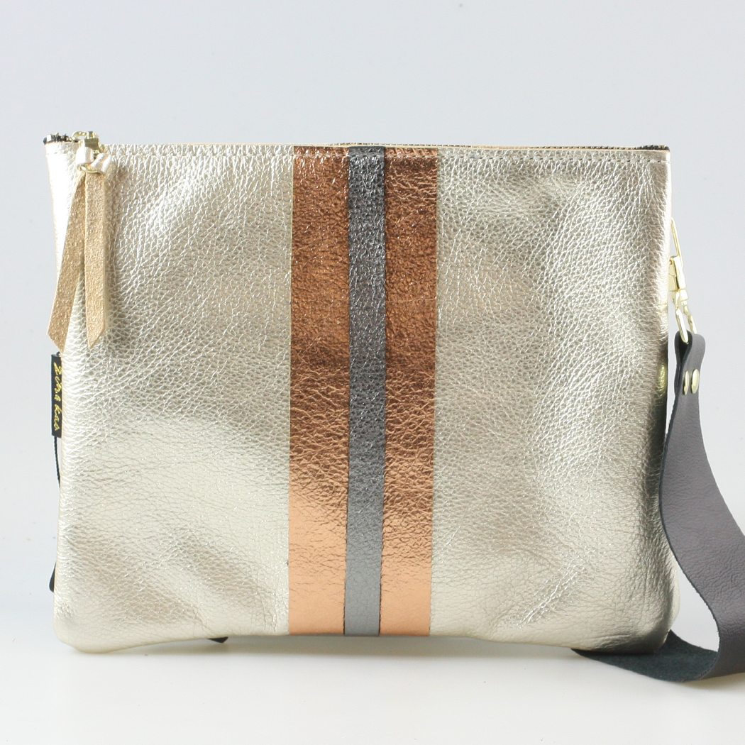 Zina Kao Exclusives – wholesale Crossbody bag – Women's – The METALLIC Stripe Taylor9