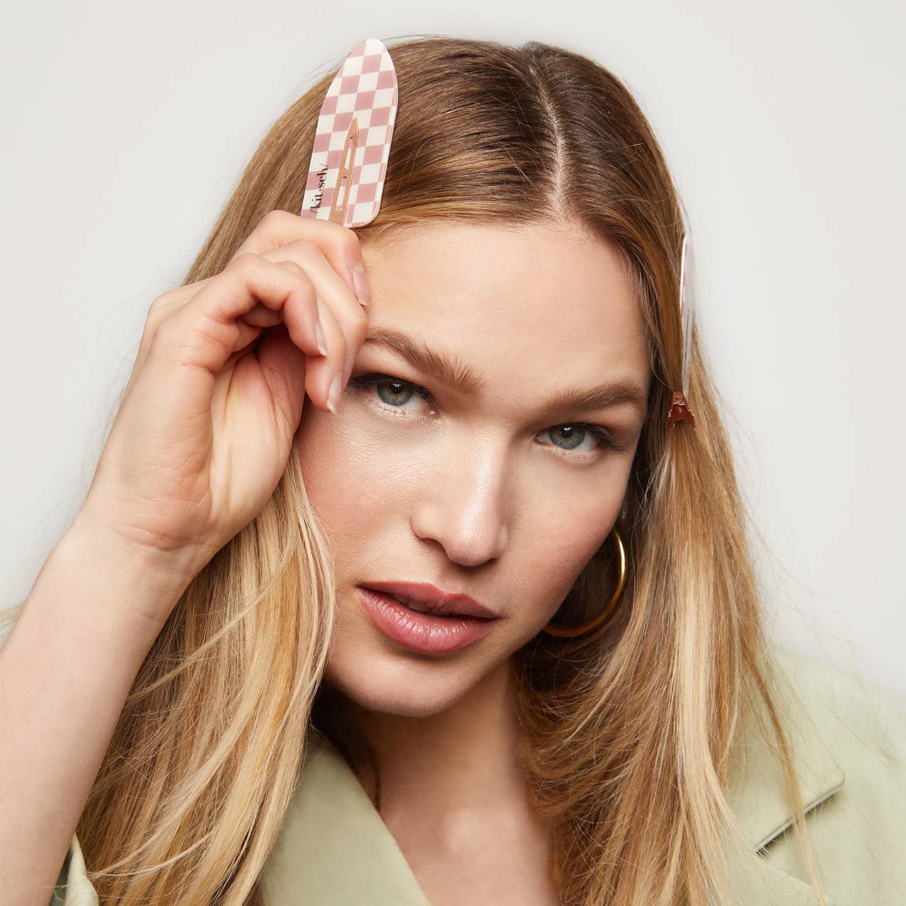 KITSCH - Wholesale Hair Clip - Women's - Recycled Plastic XL Creaseless Clips 2pc Set -Terracotta5