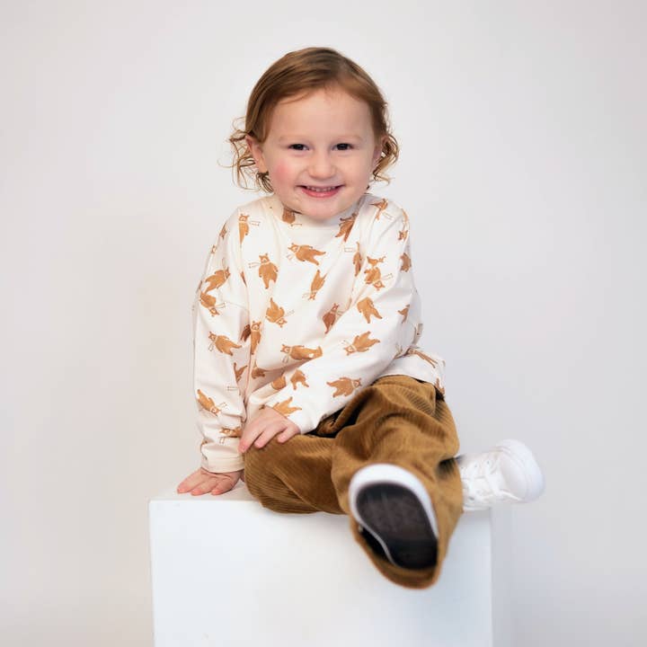 ntrl co. - Wholesale T-Shirt - Kids - Bear-y Cute Long Sleeve Tee  | Gender-Neutral | Fall1