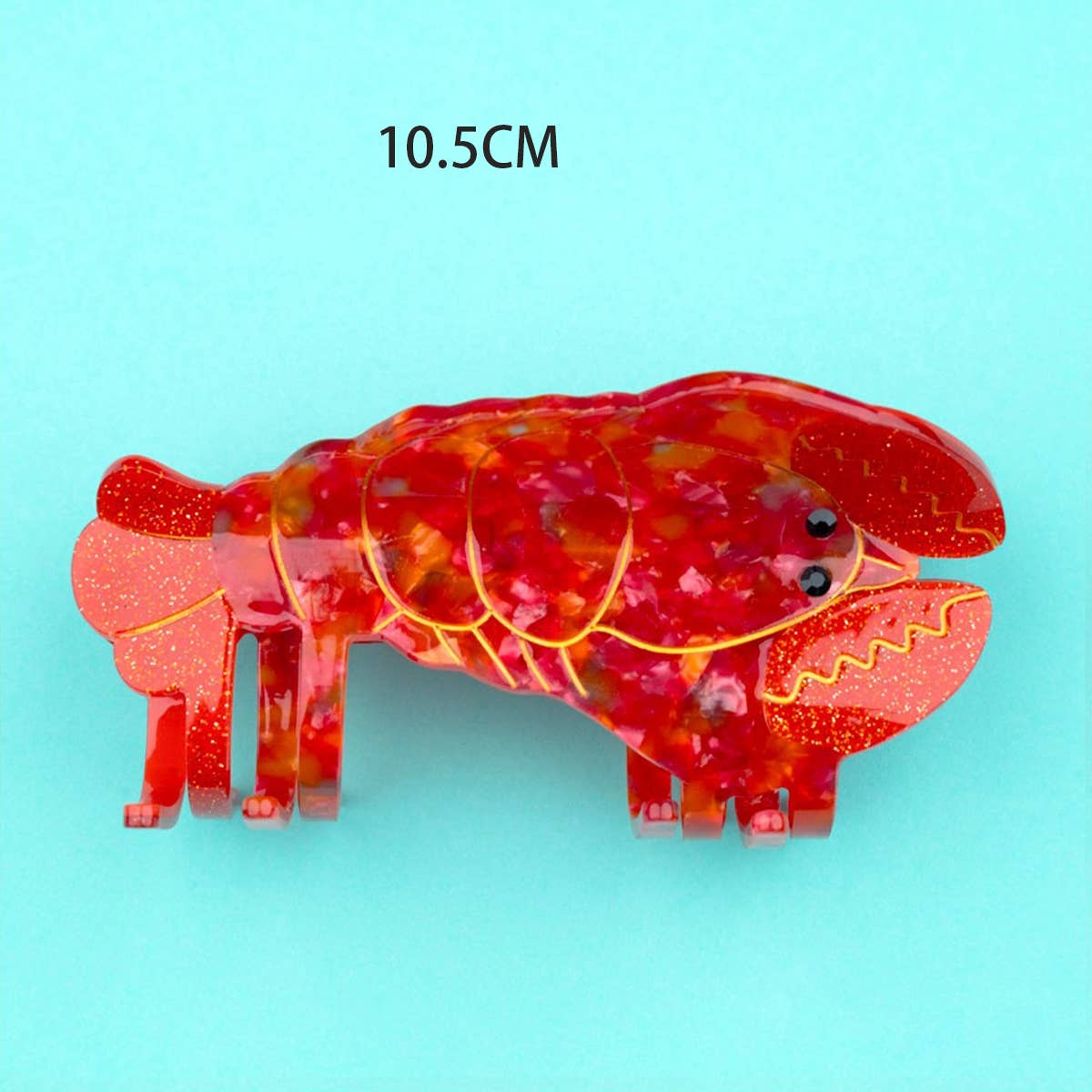 ACCITY - Wholesale Hair Clip - Women's - OCEAN BEACH FISH SEASHELL ACRYLIC HAIR CLAW CLIPS _CWAHA05526