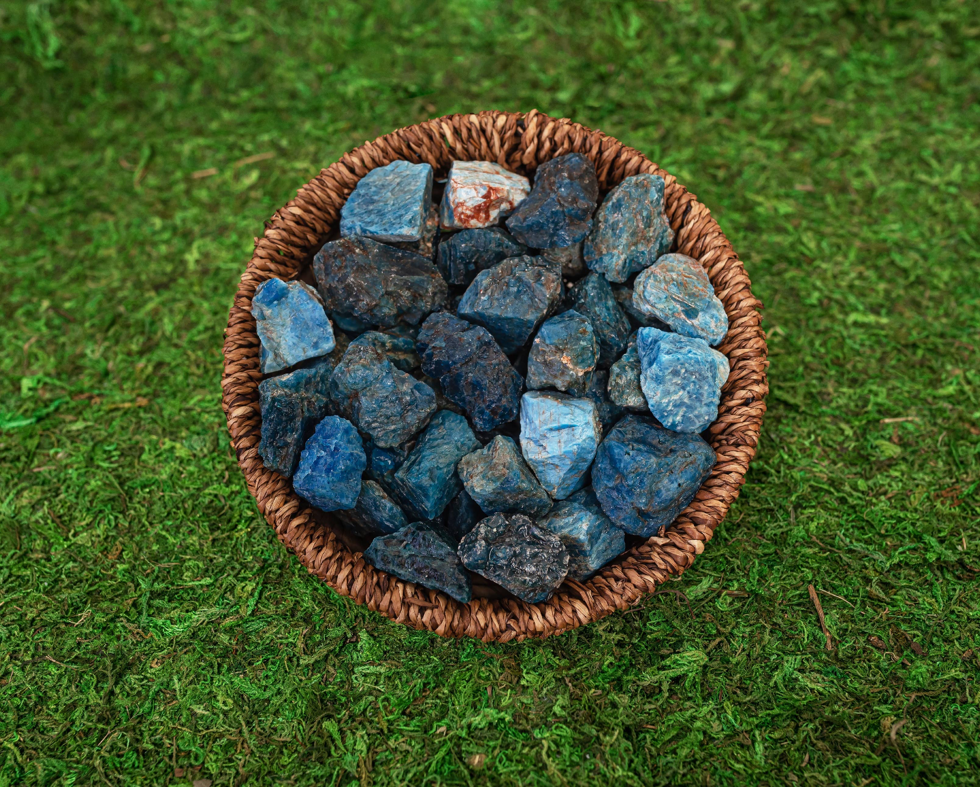 Sarimoire - Wholesale Spiritual Stone/Crystal - 1lb of Rough Blue Apatite Crystal Natural Healing Crystals2