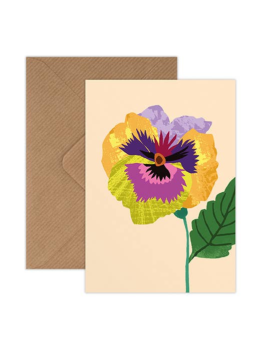 Lot de 8 cartes Pansy Mini pour la vente par Brie Harrison Ltd