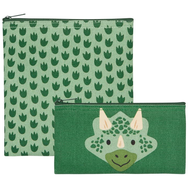 Dino Snack Bags Set of 2 for wholesale by Danica Jubilee