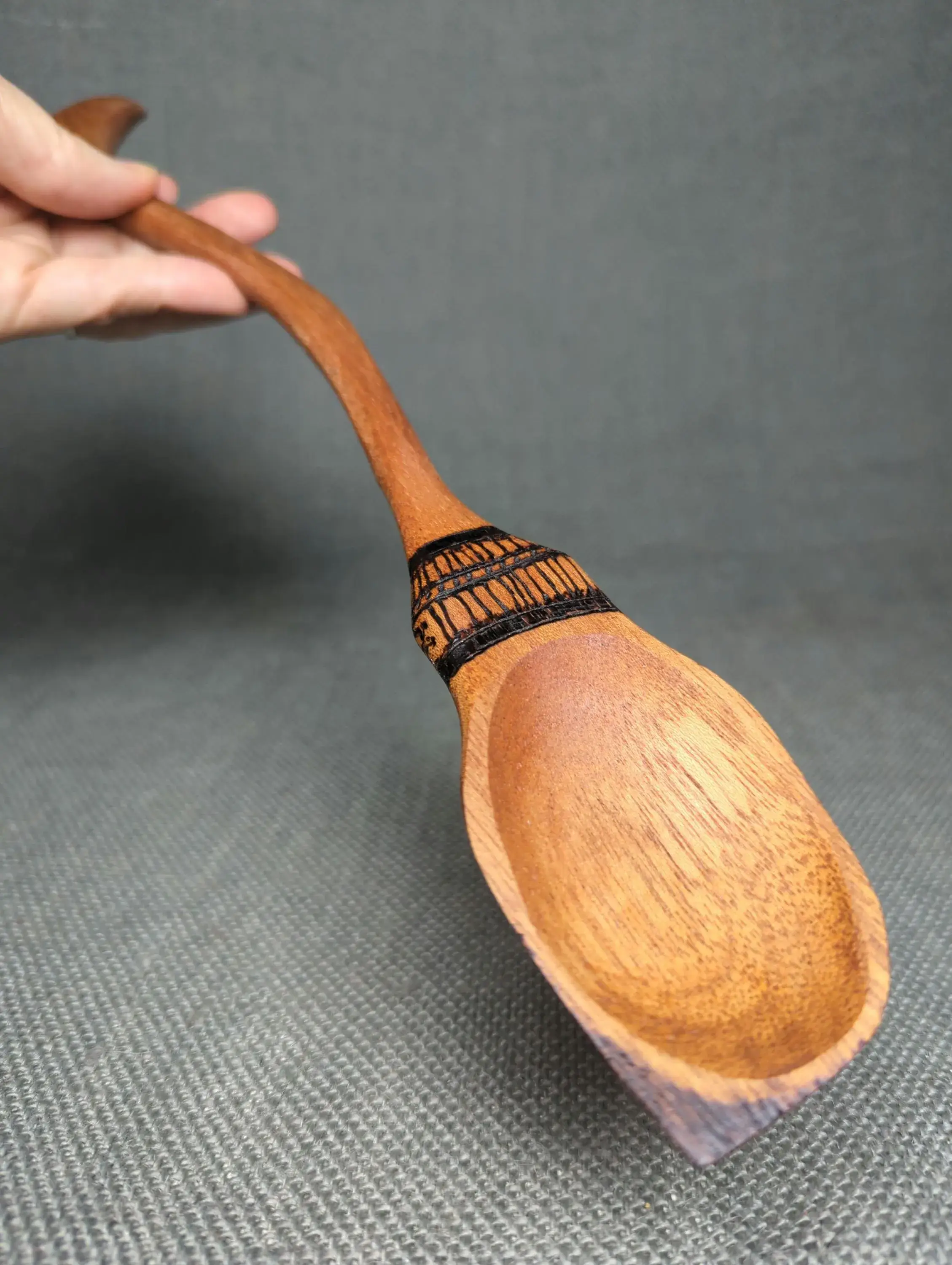 Chaos Woods - Wholesale Kitchen Spoon - Witch Broom Spoon - Hand carved Mahogany wood for cooking8