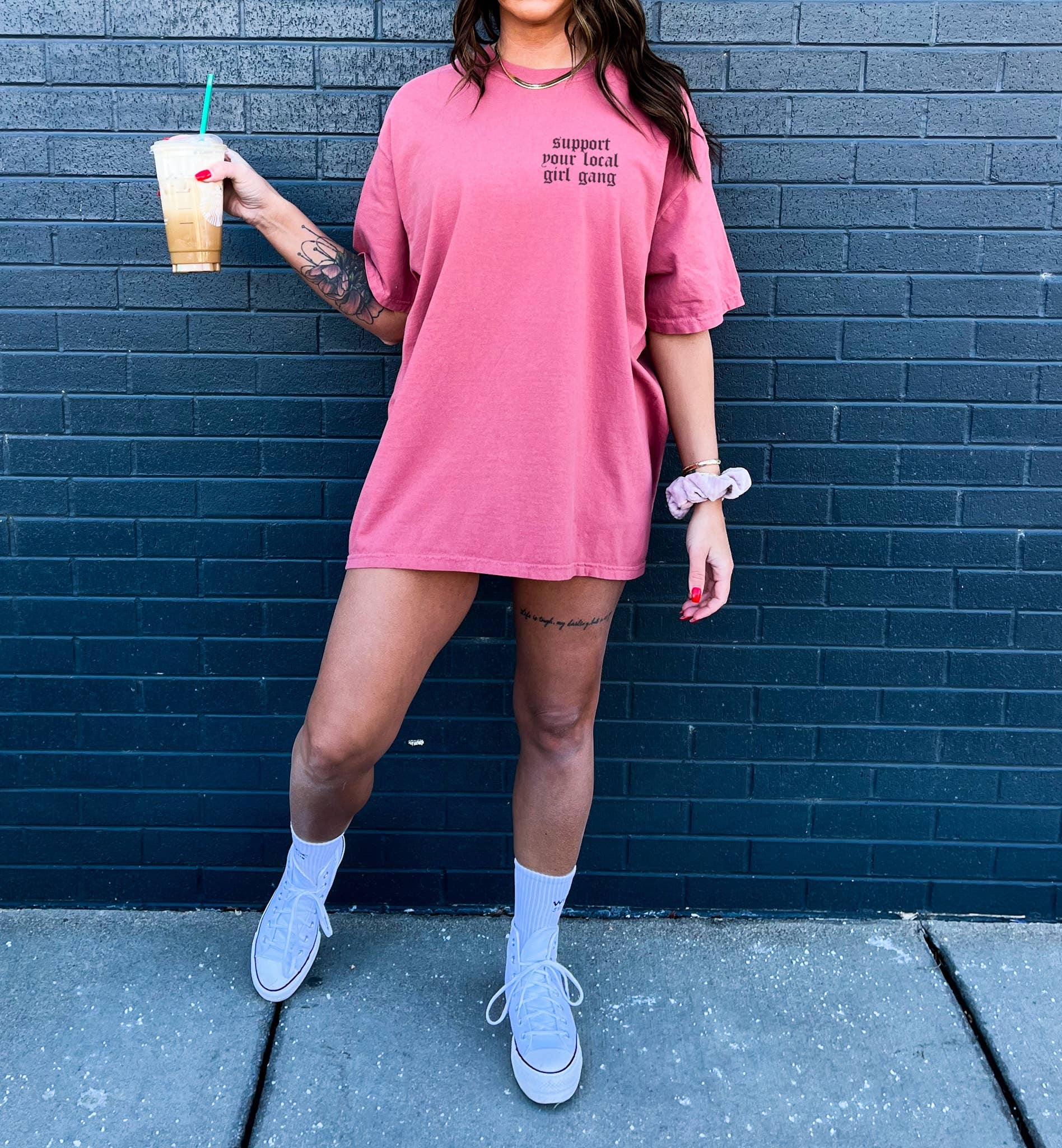 LOLA MAGNOLIA - Wholesale T-shirt (graphic) – women's - Support Your Local Girl Gang Tee