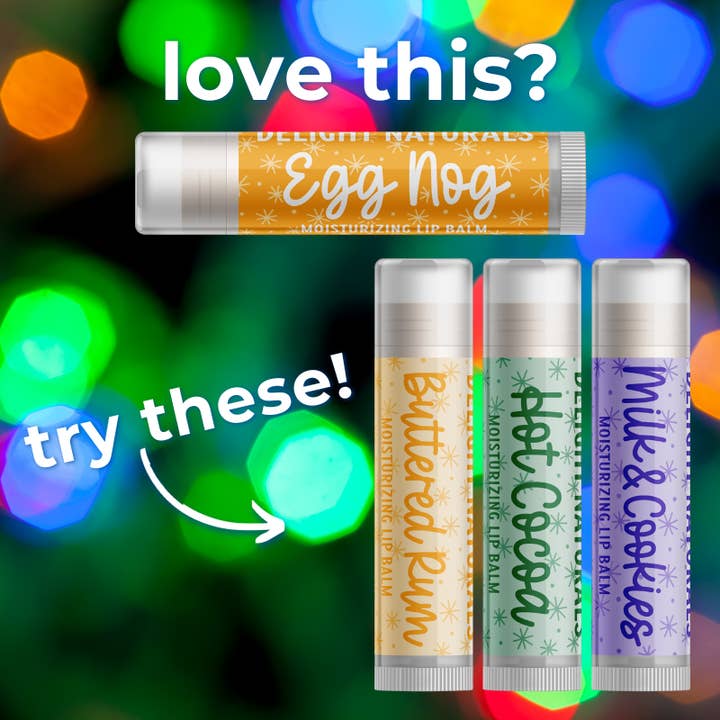 Delight Naturals - Wholesale Lip Balm - Egg Nog Lip Balm4