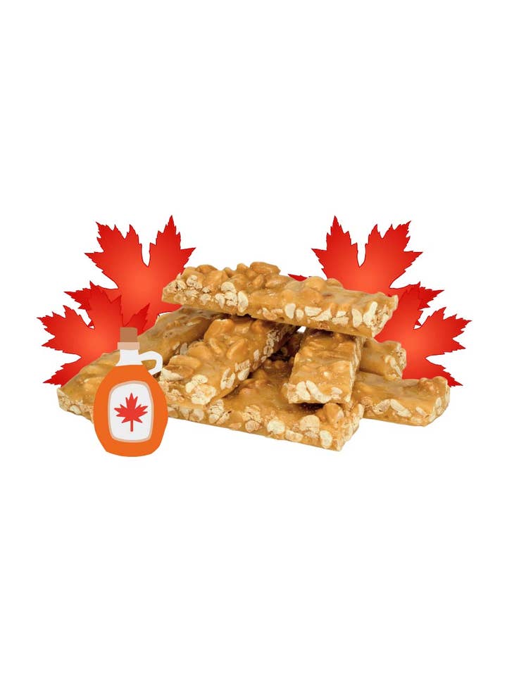 Maple Flav. Peanut Brittle - Bulk 3kg for wholesale by Kellys Candy Co.