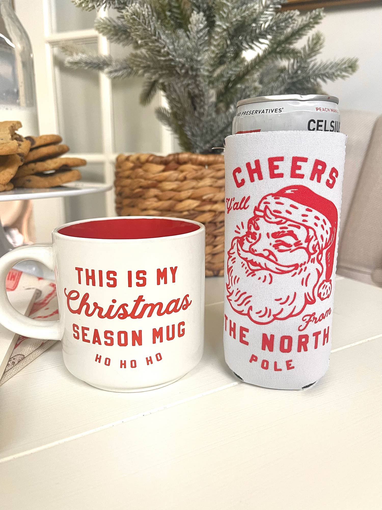 SOUTHERN FRIED DESIGN BARN - Wholesale Coffee Mug - Winking Santa Mug1