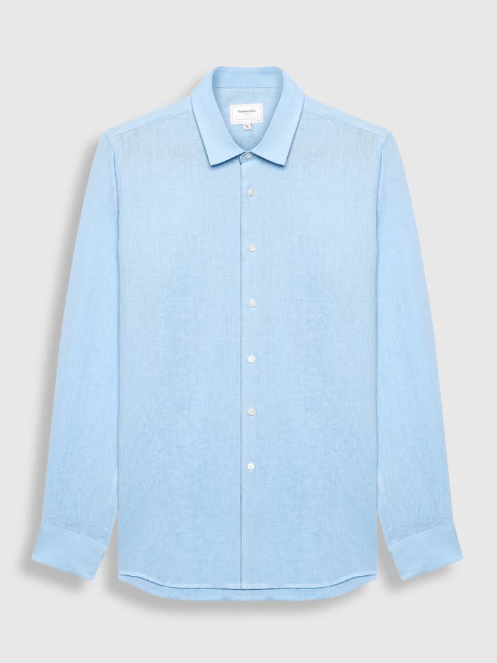 Tropezisk håndsyet linnedskjorte for engroshandel hos Guens & Co Paris