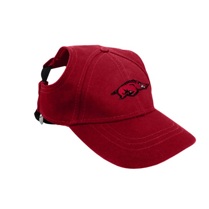 NCAA Arkansas Razorbacks Pet Baseball Hat for wholesale by Little Earth Productions