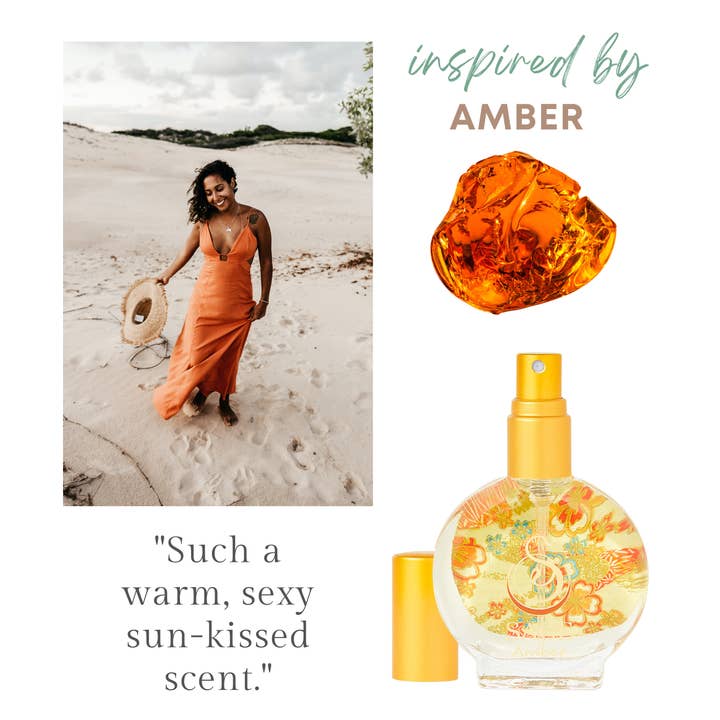 The Sage Lifestyle - A Gemstone Perfumery - Wholesale Perfume/Eau de Toilette - Amber Organic Perfume Eau de Toilette Spray Mini- 1/2 oz2